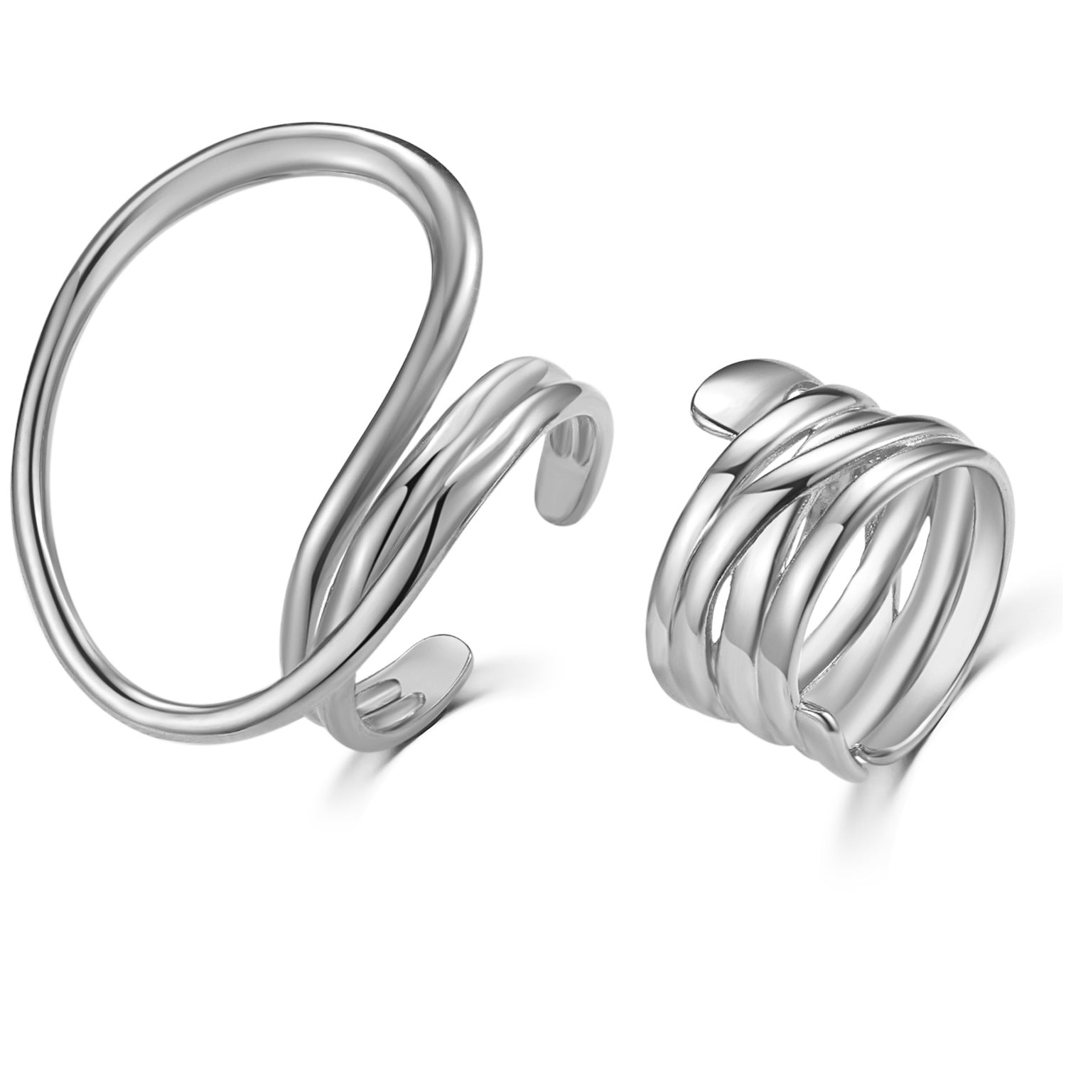 Wholesale Alloy Exaggerated Lines Ring